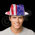 Patriotic Plastic Fedora